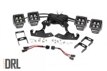 Load image into Gallery viewer, Rough Country Fog Lights Chevrolet LED Fog Light Kit Black Series w/Amber DRL 11-14 Silverado 2500/3500HD Rough Country - 70628DRLA