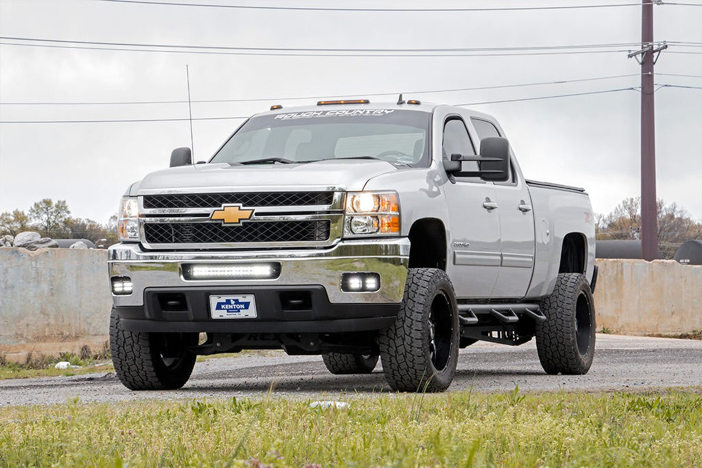 Rough Country Fog Lights Chevrolet LED Fog Light Kit Black Series 11-14 Silverado HD Rough Country - 70628
