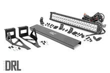 Load image into Gallery viewer, Rough Country Mounting Brackets(Lighting) Ford 20 Inch LED Bumper Kit Chrome Series w/White DRL 05-07 F-250/350 Rough Country - 70664DRL