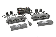 Load image into Gallery viewer, Rough Country LED Light Bars 6 Inch CREE LED Light Bars Pair Black Series Rough Country - 70706BL