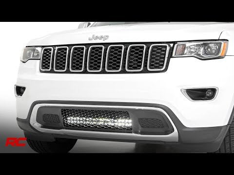 Rough Country LED Light Kit Jeep 20.0 Inch LED Bumper Kit Black Series w/ Cool White DRL 11-20 Jeep WK2 Grand Cherokee Rough Country - 70773DRL