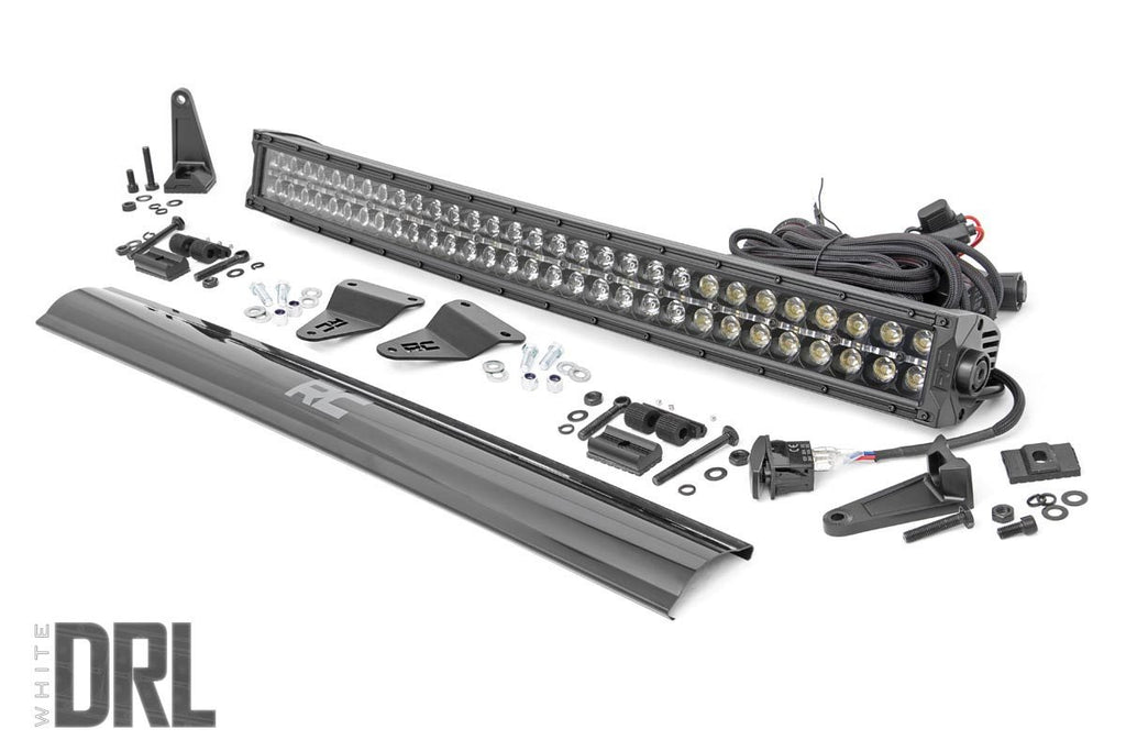 Rough Country LED Grille Kit Toyota 30 Inch LED Grille Kit Black Series w/Cool White DRL 14-20 4Runner Rough Country - 70787