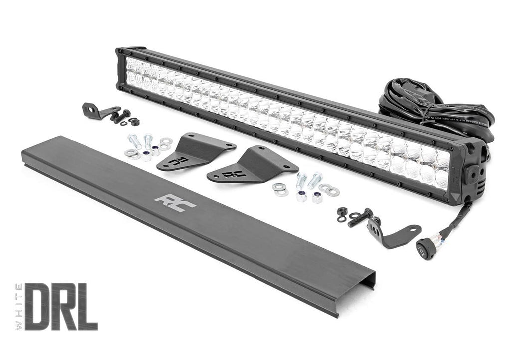 Rough Country LED Grille Kit Toyota 30 Inch LED Grille Kit Chrome Series w/Cool White DRL 14-20 4Runner Rough Country - 70788