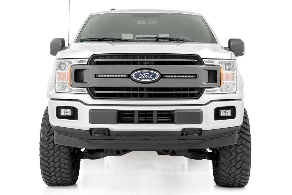 Rough Country LED Grille Kit Dual 10 Inch LED Black Series Grille Kit 18-20 F-150 XLT Rough Country - 70808