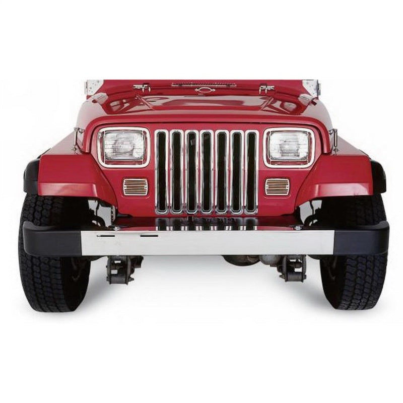 Rampage Grilles Rampage 1997-2006 Jeep Wrangler(TJ) Grille Inserts - Chrome
