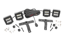 Load image into Gallery viewer, Rough Country LED Light Pods Jeep Quad LED Light Pod Kit -Black Series 18-20 JL/20 Gladiator Rough Country - 70822