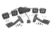 Load image into Gallery viewer, Rough Country LED Light Kit Toyota 2-inch LED Lower Windshield Ditch Kit (14-20 Tundra Black Series w/ Amber White DRL) Rough Country - 70838