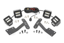Load image into Gallery viewer, Rough Country LED Light Kit Toyota 2-inch LED Lower Windshield Ditch Kit (14-20 Tundra Black Series Spot and Flood Pattern Combo) Rough Country - 70866