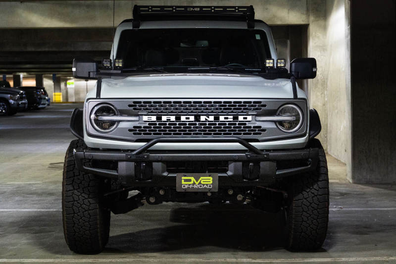 DV8 Offroad License Plate Relocation DV8 Offroad 21-22 Ford Bronco Factory Front Bumper Licence Relocation Bracket - Front