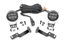 Load image into Gallery viewer, Rough Country LED Light Kit LED Light Kit Ditch Mount Black Series Round 3.5 Inch Amber DRL Toyota Tacoma (05-15) Rough Country - 71092