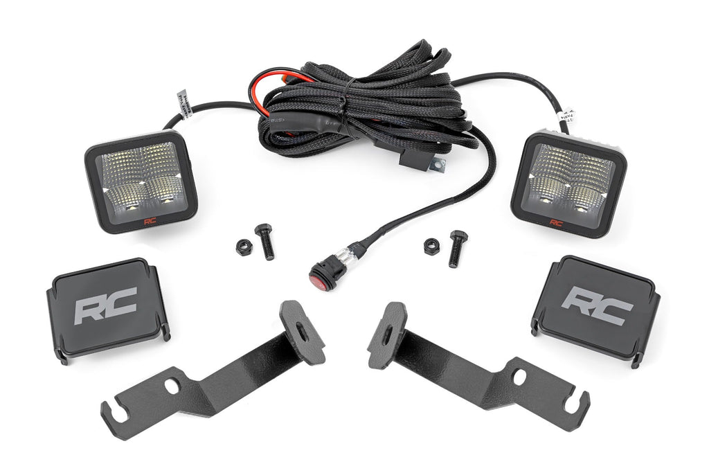 Rough Country LED Light Kit LED Light Ditch Mount 2 Inch Spectrum Pair Spot Toyota Tacoma (05-15) Rough Country - 71093