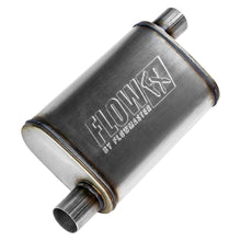 Load image into Gallery viewer, Flowmaster Exhaust Muffler FlowFX Muffler; 2.25 Offset In/2.25 Offset Out; Clamp On; 409 Stainless Steel; - 71235