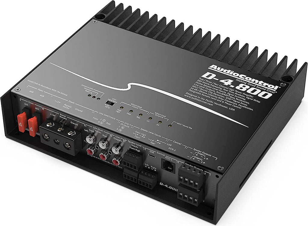 Stinger Off-Road Audio AudioControl D-4.800 4/3/2 Channel High Power Amplifier W/DSP & Matrixing