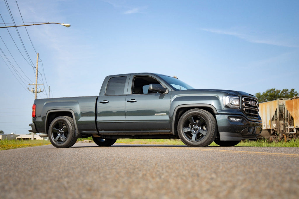 Rough Country Lift Kits 2 Inch Front Lowering Kit 4 Inch Rear Lowering Alum/Stamped Knuckle 14-18 Chevy/GMC 1500 Rough Country - 71630