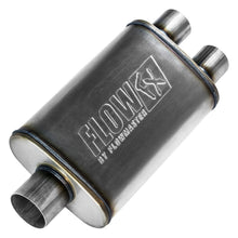 Load image into Gallery viewer, Flowmaster Exhaust Muffler FlowFX Muffler; 3 in. Center In/2.5 in. Dual Out; Clamp On; 409 Stainless Steel; - 72198