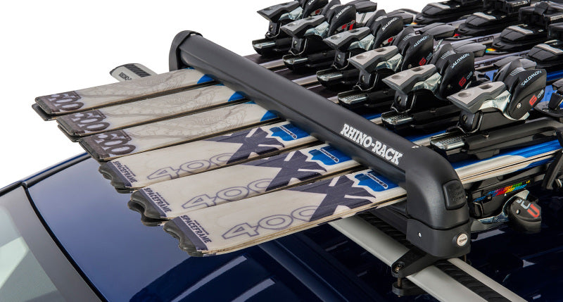 Rhino-Rack Winter Sport Racks Rhino-Rack Universal Ski/Snowboard Carrier - Fits 6 Pairs of Skis or 4 Snowboards - Black