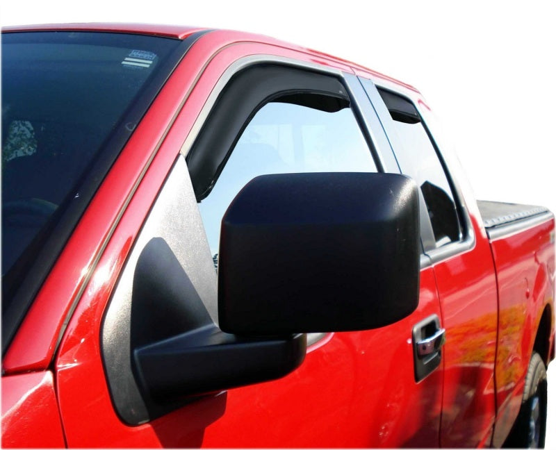 AVS Wind Deflectors AVS 04-14 Ford F-150 Supercab Ventvisor In-Channel Front & Rear Window Deflectors 4pc - Smoke