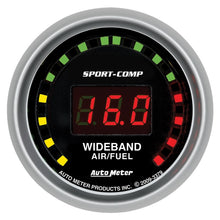 Load image into Gallery viewer, AutoMeter Gauges Autometer Sport-Comp 52mm Digital Wideband Air/Fuel Ratio Street Gauge