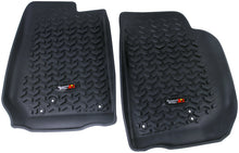 Load image into Gallery viewer, Rugged Ridge Floor Mats - Rubber Rugged Ridge Floor Liner Front Black 2007-2018 Jeep Wrangler Unlimited JK 4 Dr