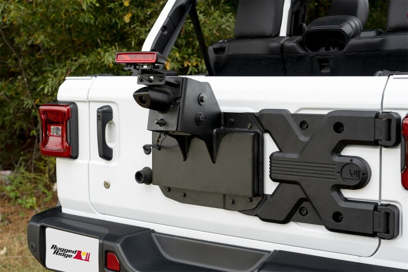 Rugged Ridge Spare Tire Carriers Rugged Ridge Spartacus HD Tire Carrier Kit 18-20 Jeep Wrangler JL