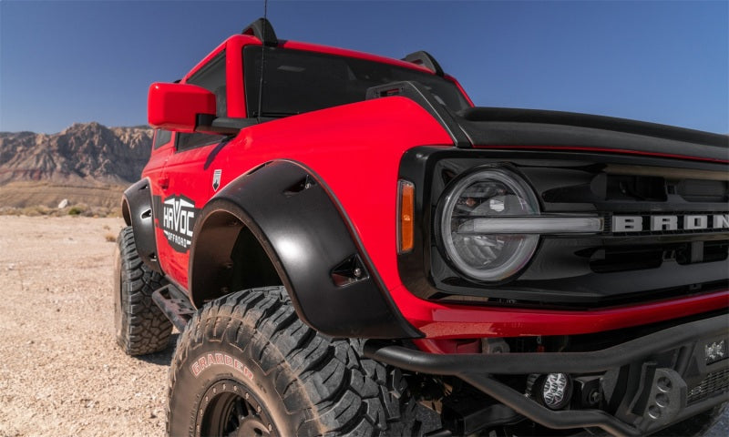 Bushwacker Fender Flares Bushwacker 2021+ Ford Bronco 4-Door Pocket Style Flares 4pc - Black