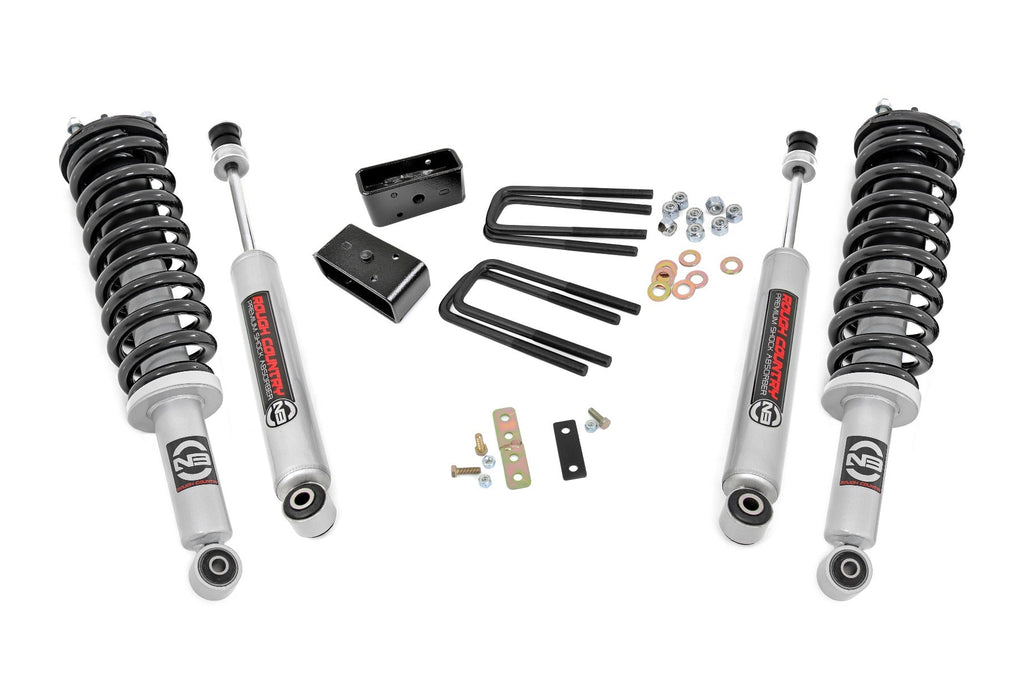 Rough Country Leveling Kit 2.5 Inch Toyota Suspension Lift Kit w/N3 Struts and Shocks Rough Country - 75031