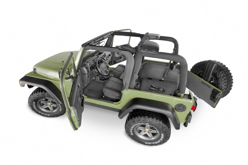 BedRug Bed Liners BedRug 97-06 Jeep TJ Rear 4pc BedTred Cargo Kit (Incl Tailgate)