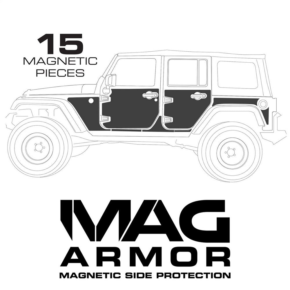 Smittybilt Body Protection Cover MAG-ARMOR (MAGNETIC TRAIL SKINS) 07-18 JK 4DR
