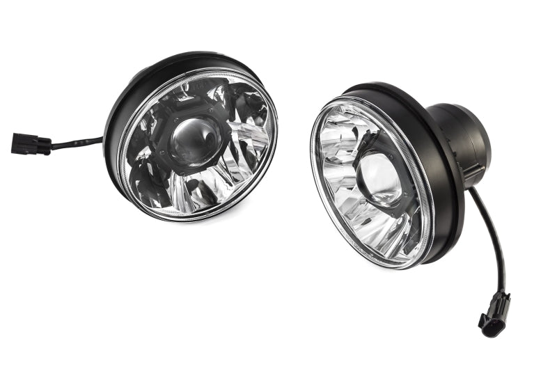 KC HiLiTES Headlights KC HiLiTES 07-18 Jeep JK (Not for Rubicon/Sahara) 7in. Gravity LED Pro DOT Headlight (Pair Pack Sys)