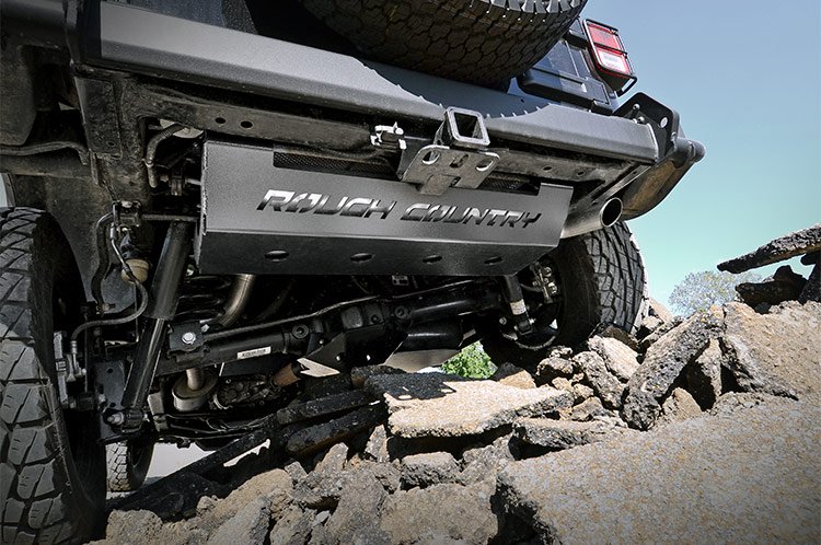 Rough Country Muffler Skid Plate Jeep Muffler Skid Plate 07-18 Wrangler JK Rough Country - 779