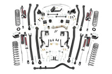Load image into Gallery viewer, Rough Country Lift Kits 4.0 Inch Jeep Long Arm Suspension Lift Kit w/ Vertex Adjustable Reservoir Shocks 12-18 Wrangler JK 4-door Rough Country - 78650A