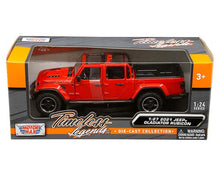 Load image into Gallery viewer, Motormax Motormax 1:27 2021 Jeep Gladiator Rubicon with open top (Red) - Timeless Legends Window Box
