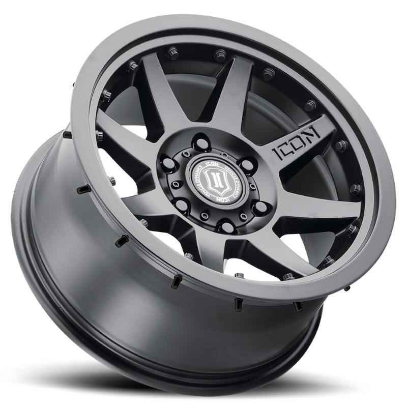 ICON Wheels - Cast ICON Rebound Pro 17x8.5 6x5.5 0mm Offset 4.75in BS 106.1mm Bore Satin Black Wheel