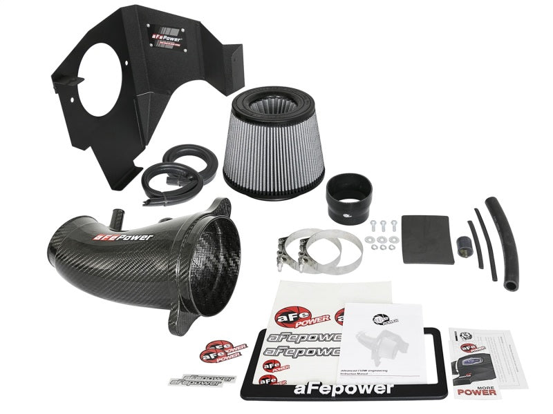 aFe Cold Air Intakes aFe POWER Magnum FORCE Carbon Fiber Stage 2 Pro Dry S CAIS - 11-18 Dodge Challenger/Charger V8-6.4L