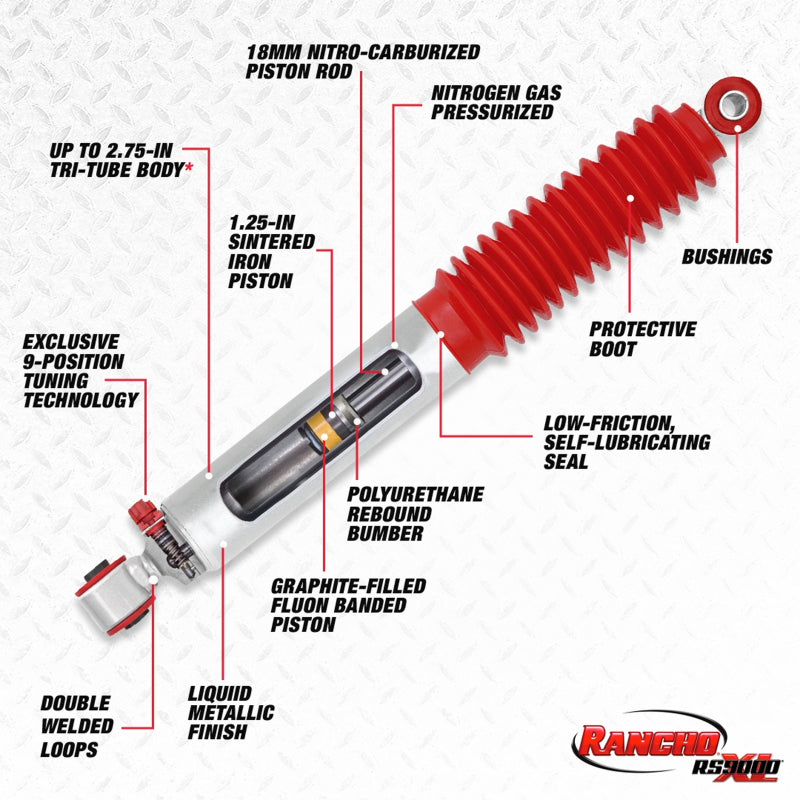 Rancho Shocks and Struts Rancho 02-06 Chevrolet Avalanche 2500 Front RS9000XL Shock