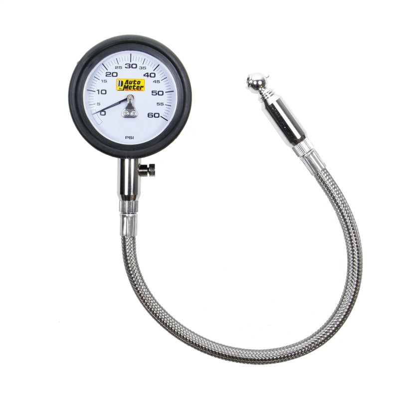 AutoMeter Gauges Autometer NASCAR Performance 60PSI Lo-Pressure Tire Pressure Gauge