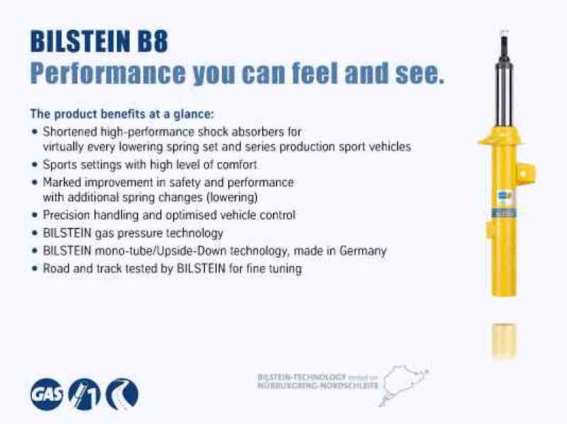 Bilstein Shocks and Struts Bilstein B8 Mazda 6 (GG GY)FL Monotube Shock Absorber