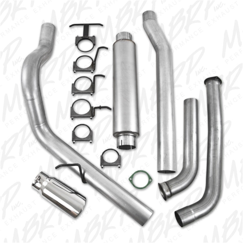 MBRP Catback MBRP 2003-2007 Ford F-250/350 6.0L EC/CC Turbo Back Single Side (Stock Cat)