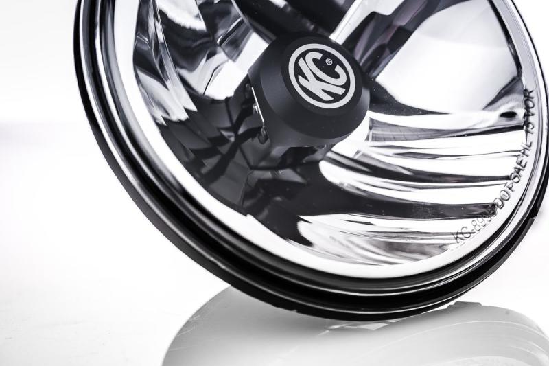 KC HiLiTES Headlights KC HiLiTES 97-06 Jeep TJ/Univ. 7in. Gravity LED H4 DOT Approved Replac. Headlight (Pair Pack System)