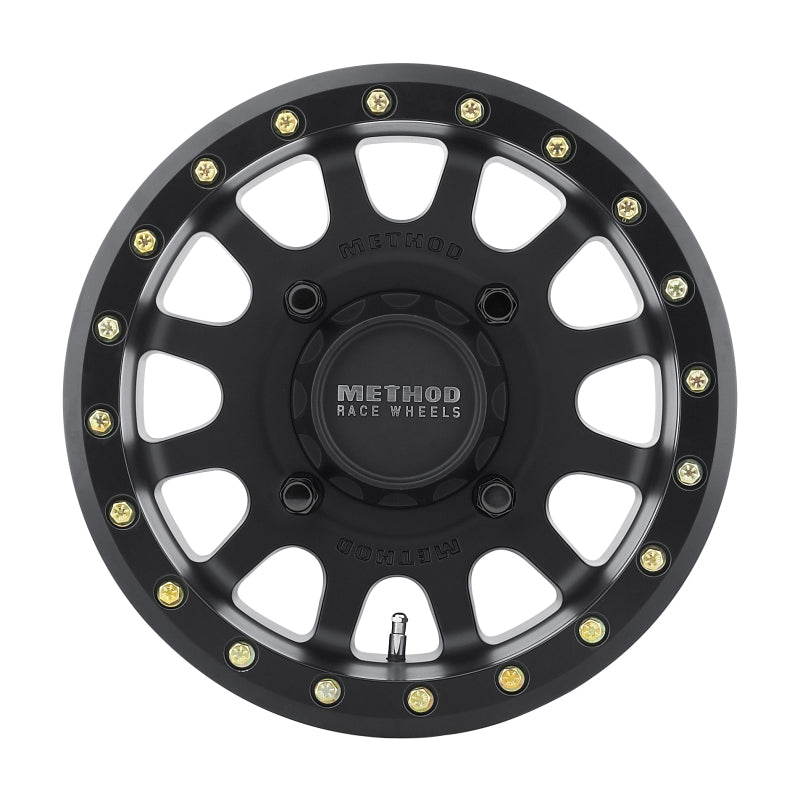 Method Wheels Wheels - Cast Method MR401 UTV Beadlock 15x6 5+1/+53mm Offset 4x156 132mm CB Matte Black w/BH-H24100 Wheel