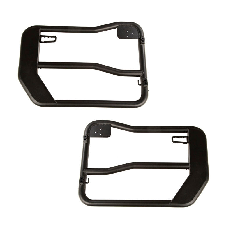 Rugged Ridge Doors Rugged Ridge Fortis Front Tube Doors with Mirrors 18-23 Jeep Wrangler JL/JT
