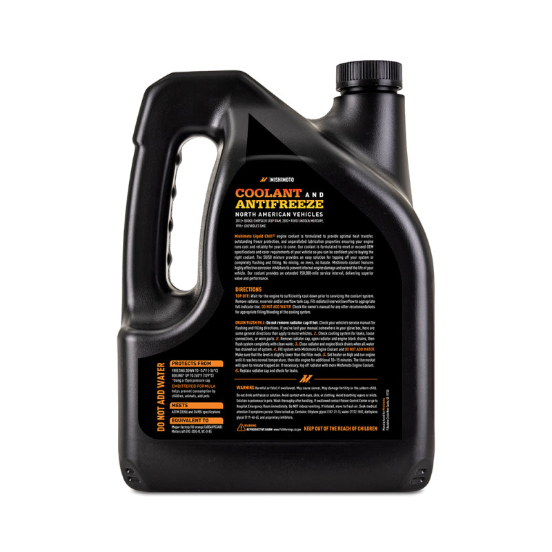 Mishimoto Coolants Mishimoto Liquid Chill EG Coolant, North American Vehicles, Orange