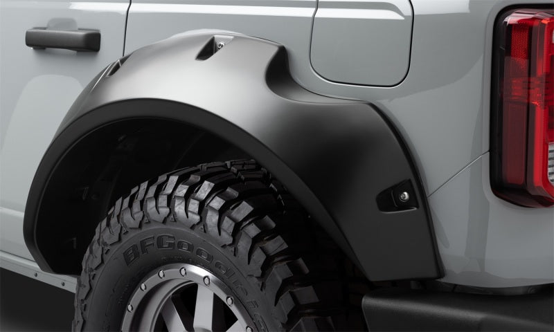 Bushwacker Fender Flares Bushwacker 2021+ Ford Bronco 4-Door Pocket Style Flares 4pc - Black