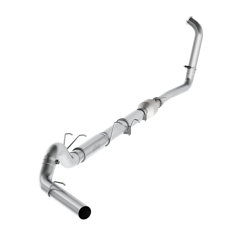 MBRP Catback MBRP F-250/350 6.0L EC/CC 5in Turbo Back (Stock Cat) Single Side Exit AL