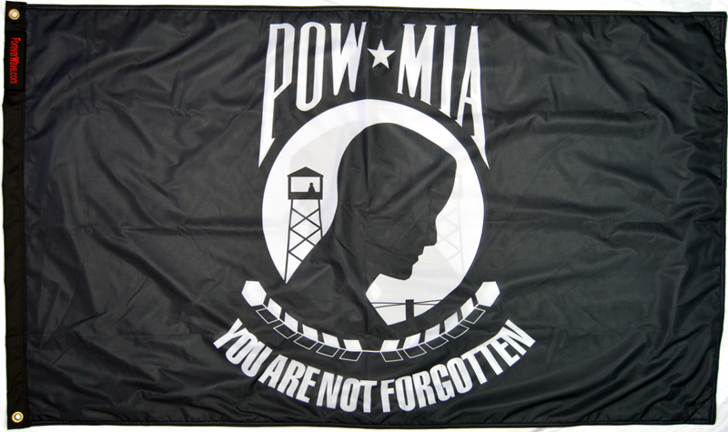 Forever Wave Flags 3x5'  POW/MIA Flag Forever Wave - 8012