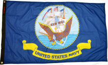 Load image into Gallery viewer, Forever Wave Flags 3x5' Navy Flag Forever Wave - 8050