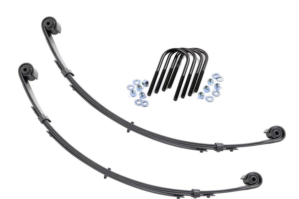 Rough Country Leaf Springs Front Leaf Springs Military Wrap 4 Inch Lift Pair 87-95 Jeep Wrangler YJ Rough Country - 8063Kit