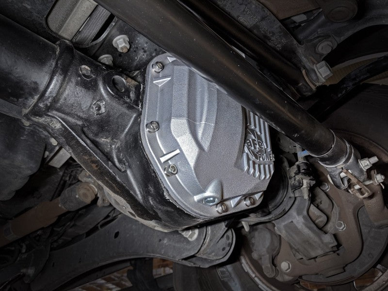 aFe Diff Covers afe Front Differential Cover (Raw; Street Series); Ford Diesel Trucks 94.5-14 V8-7.3/6.0/6.4/6.7L