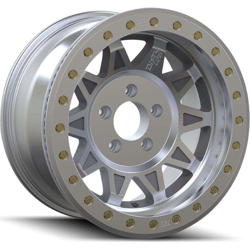 Dirty Life Wheels - Cast Dirty Life 9302 Roadkill Race 17x9 / 6x139.7 BP / -14mm Offset / 106mm Hub Machined Wheel - Beadlock