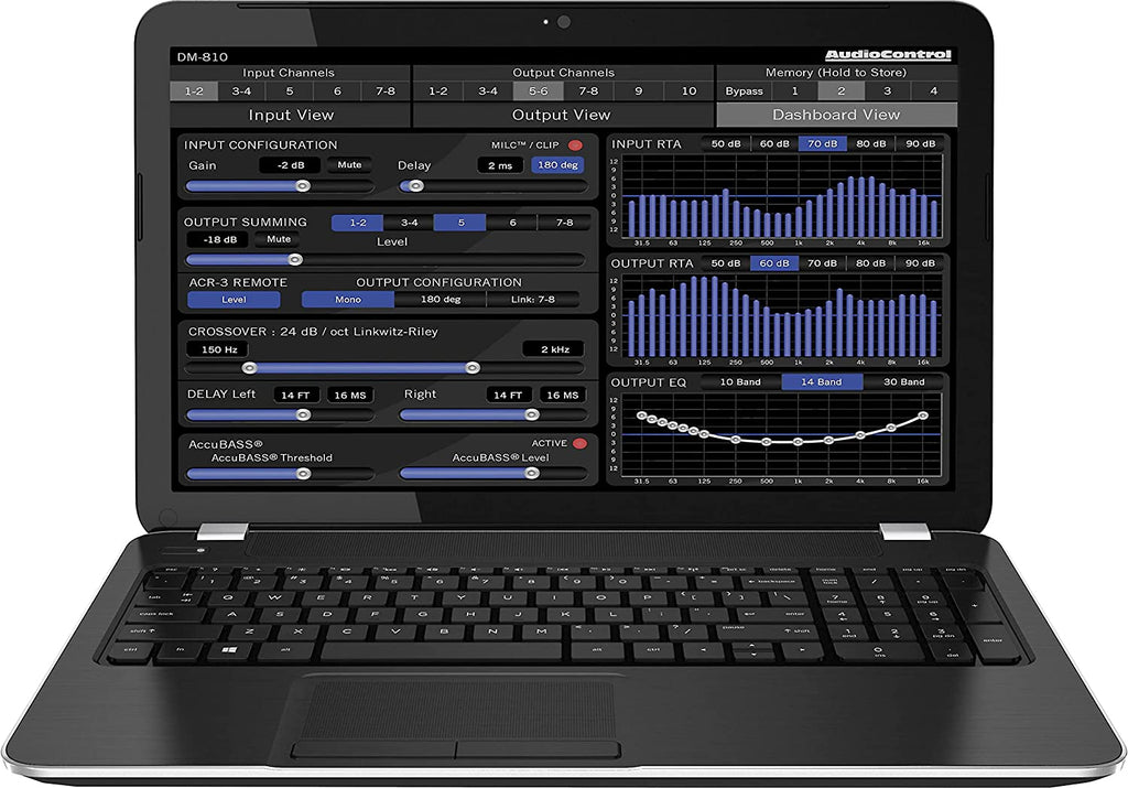 Stinger Off-Road Audio AudioControl D-4.800 4/3/2 Channel High Power Amplifier W/DSP & Matrixing
